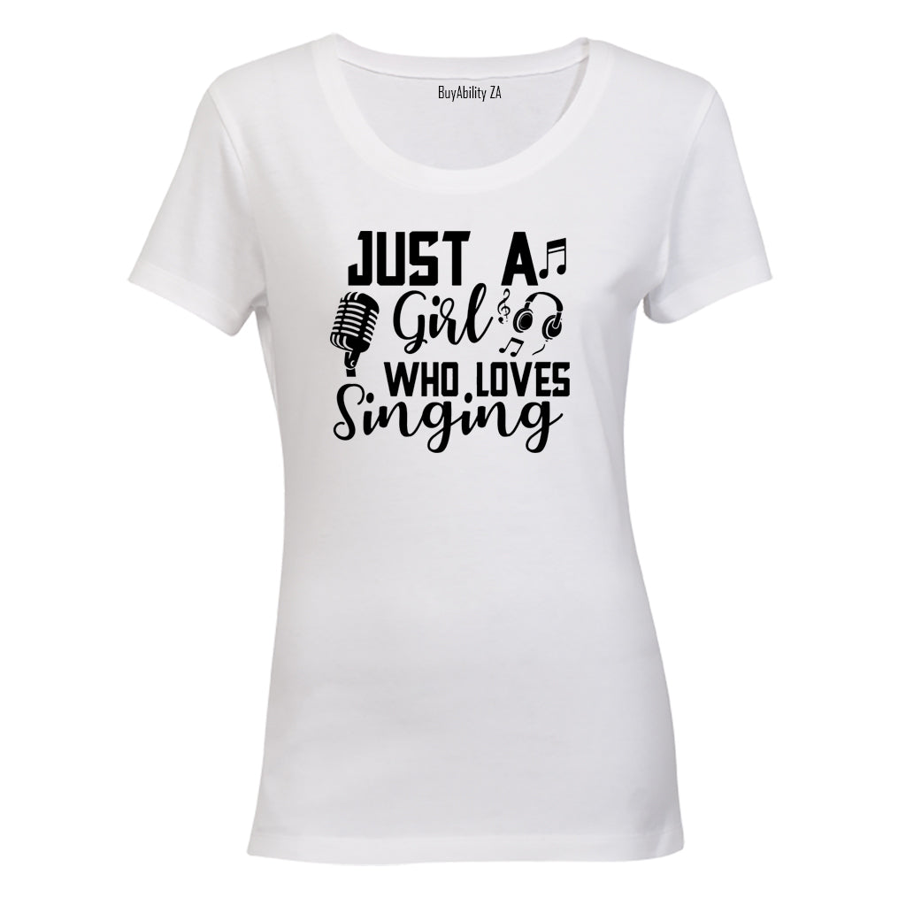 Girl Who Loves Singing - Ladies - T-Shirt