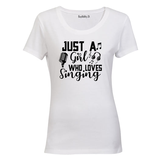Girl Who Loves Singing - Ladies - T-Shirt