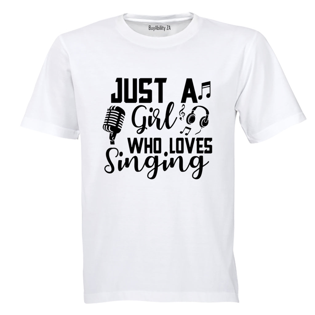 Girl Who Loves Singing - Kids T-Shirt