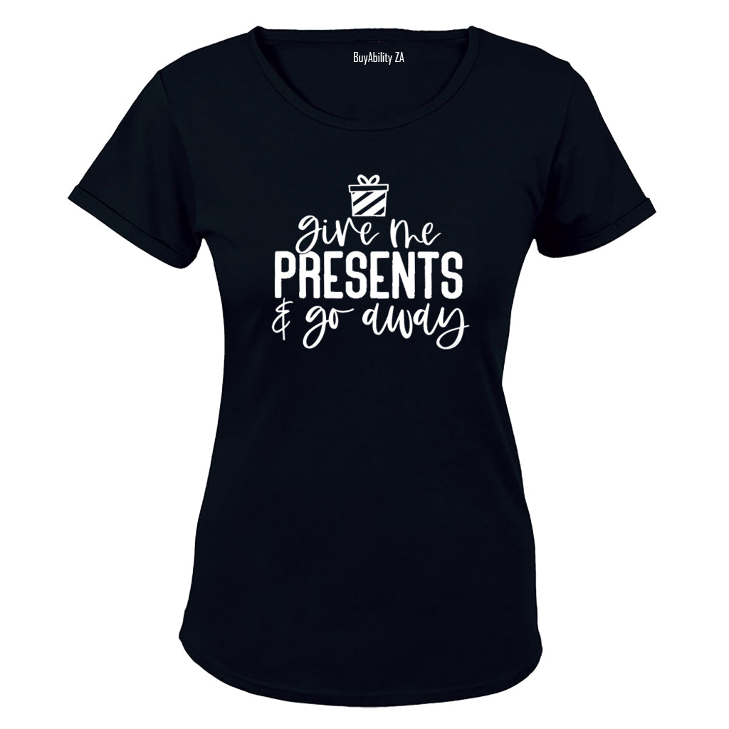 Give Me Presents - Christmas - Ladies - T-Shirt