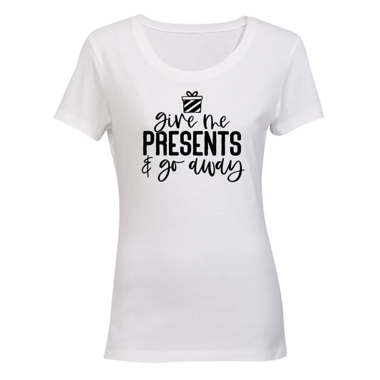 Give Me Presents - Christmas - Ladies - T-Shirt - BuyAbility South Africa
