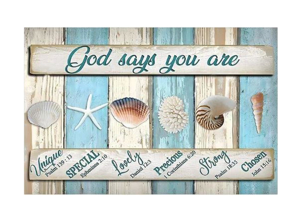 God Says You Are - Nautical Canvas Wall Art