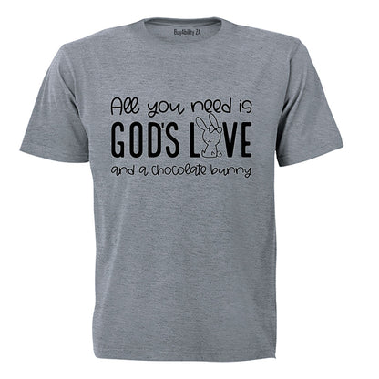 God's Love & Chocolate - Easter - Kids T-Shirt
