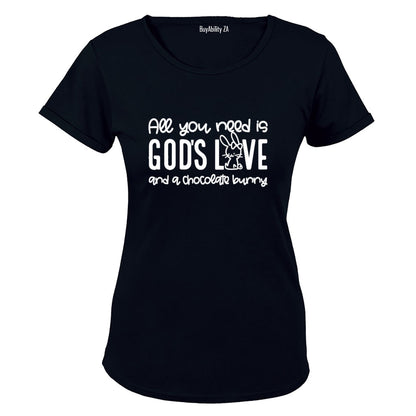 God's Love & Chocolate - Easter - Ladies - T-Shirt