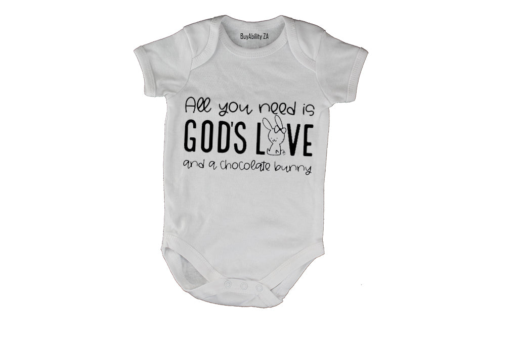 God's Love & Chocolate - Easter - Baby Grow