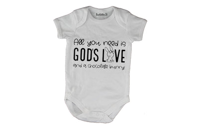 God's Love & Chocolate - Easter - Baby Grow