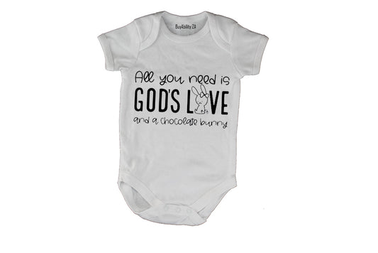 God's Love & Chocolate - Easter - Baby Grow
