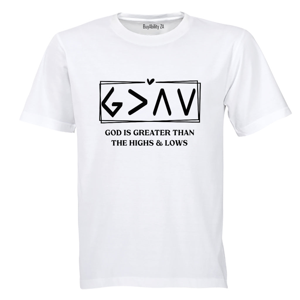 God is Greater - Adults - T-Shirt