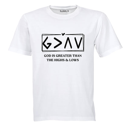 God is Greater - Adults - T-Shirt