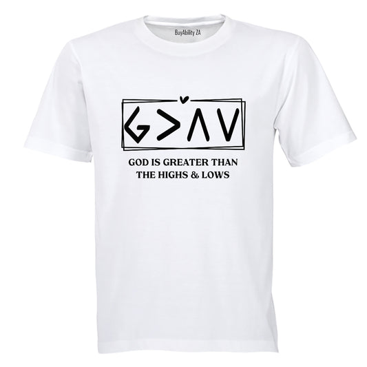 God is Greater - Adults - T-Shirt