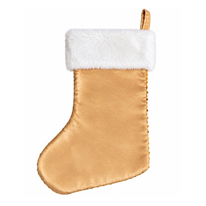 40cm Luxury Shimmer Christmas Stocking - Gold