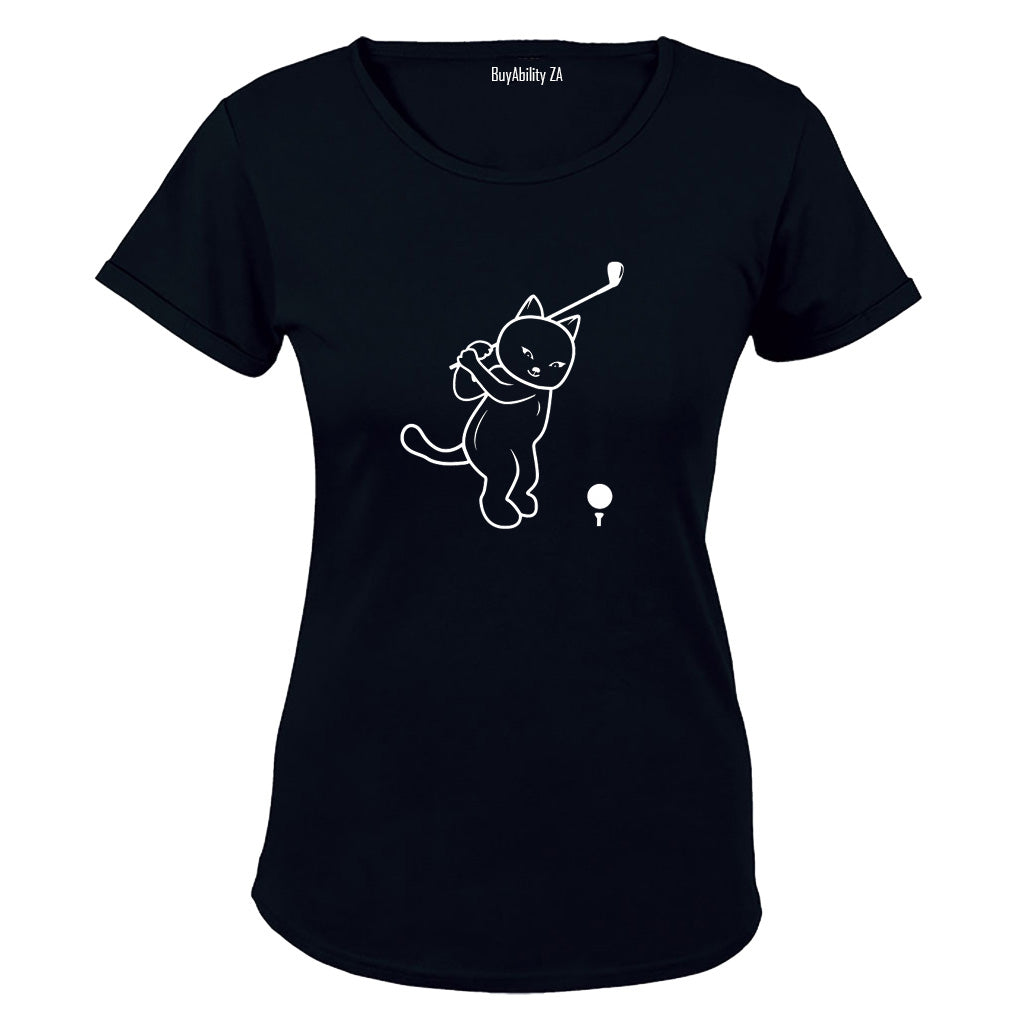 Golf Cat - Ladies - T-Shirt