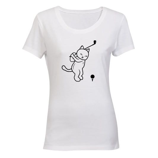 Golf Cat - Ladies - T-Shirt - BuyAbility South Africa