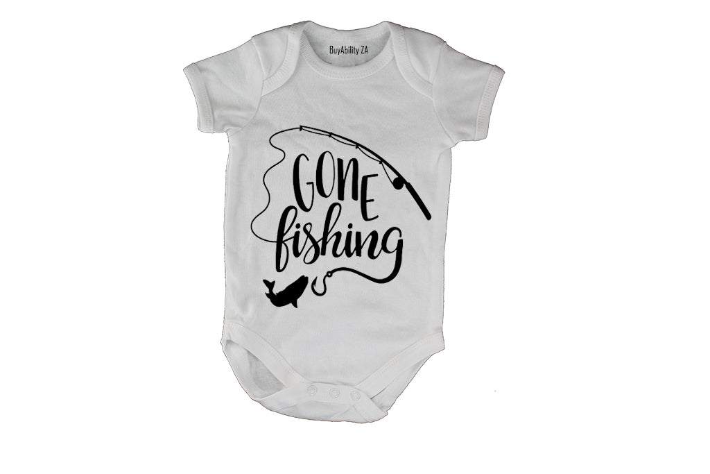 Gone Fishing - Baby Grow