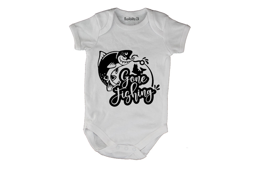 Gone Fishing - Baby Grow