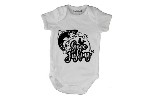 Gone Fishing - Baby Grow