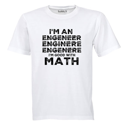 Good With Math ENGINEER - Adults - T-Shirt - BuyAbility South Africa