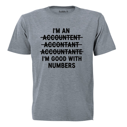 Good With Numbers ACCOUNTANT - Adults - T-Shirt - BuyAbility South Africa