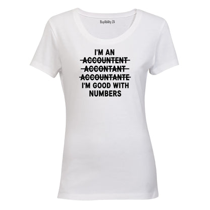 Good With Numbers ACCOUNTANT - Ladies - T-Shirt - BuyAbility South Africa