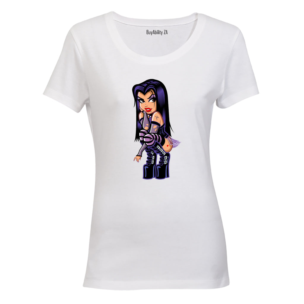 Goth Girl - Thinking - Ladies - T-Shirt