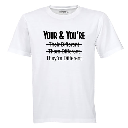 They're Different - Adults - T-Shirt - BuyAbility South Africa