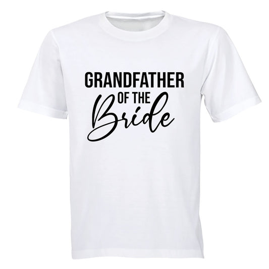 Grandfather of The Bride - Adults - T-Shirt - BuyAbility South Africa