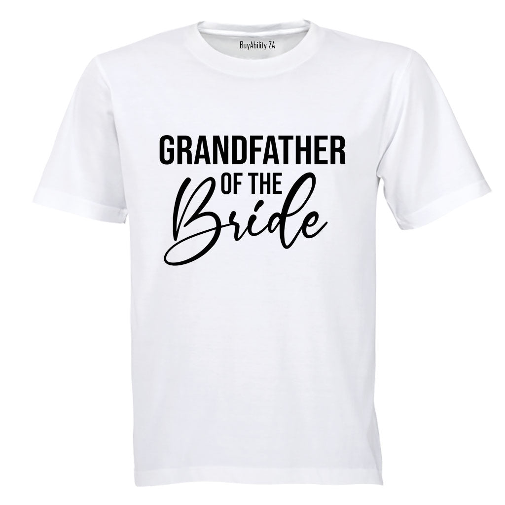 Grandfather of The Bride - Adults - T-Shirt