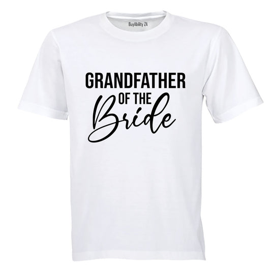 Grandfather of The Bride - Adults - T-Shirt