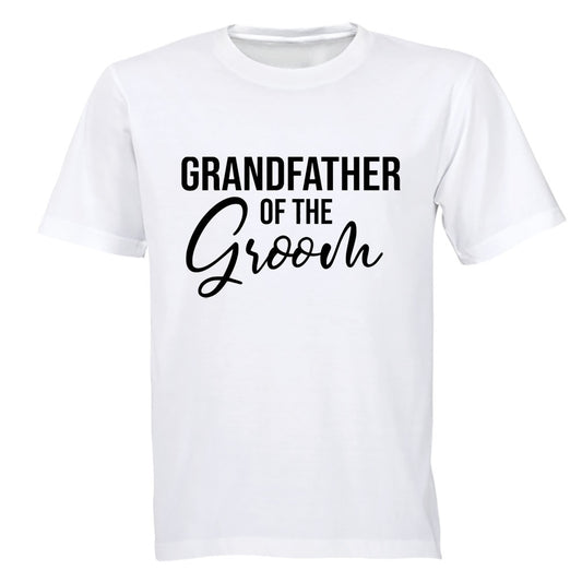 Grandfather of The Groom - Adults - T-Shirt - BuyAbility South Africa