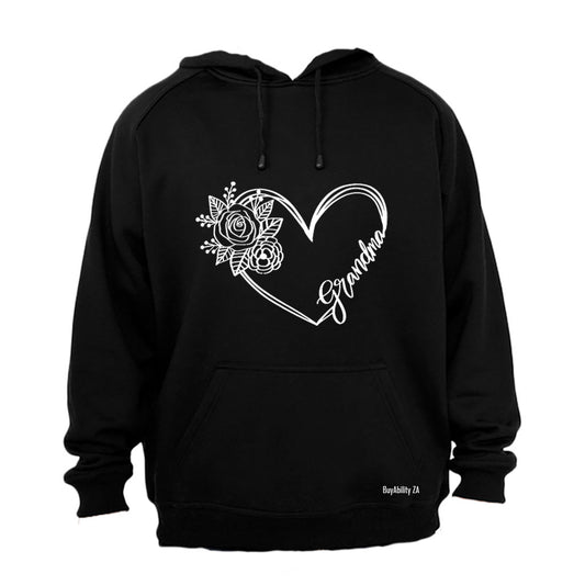 Grandma - Floral Heart - Hoodie