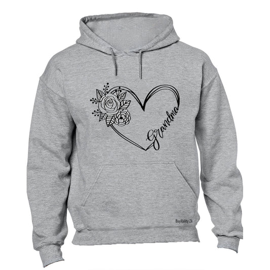 Grandma - Floral Heart - Hoodie