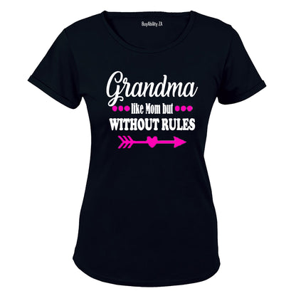 Grandma - Like Mom without Rules - Ladies - T-Shirt - BuyAbility