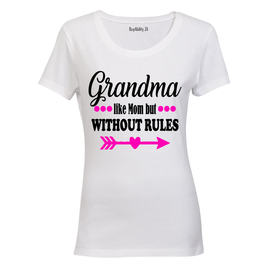Grandma - Like Mom without Rules - Ladies - T-Shirt - BuyAbility