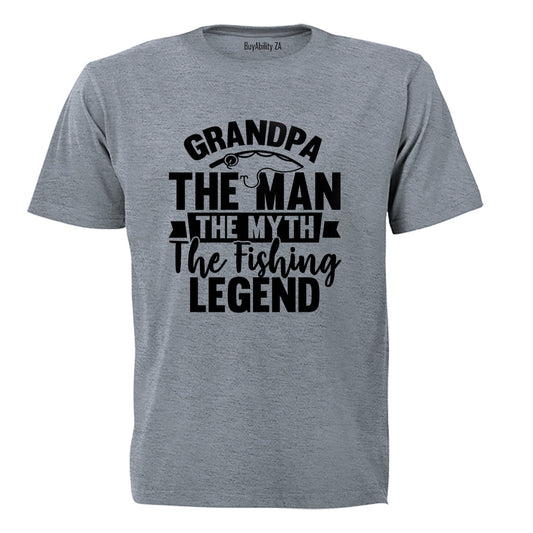 Grandpa - Fishing Legend - Adults - T-Shirt