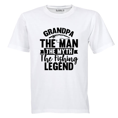 Grandpa - Fishing Legend - Adults - T-Shirt