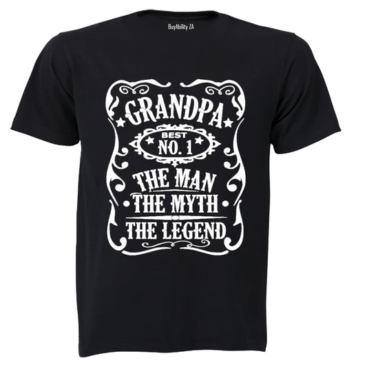 Grandpa - The Man. Myth. Legend - Adults - T-Shirt
