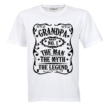 Grandpa - The Man. Myth. Legend - Adults - T-Shirt