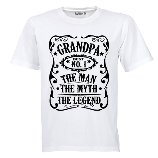 Grandpa - The Man. Myth. Legend - Adults - T-Shirt