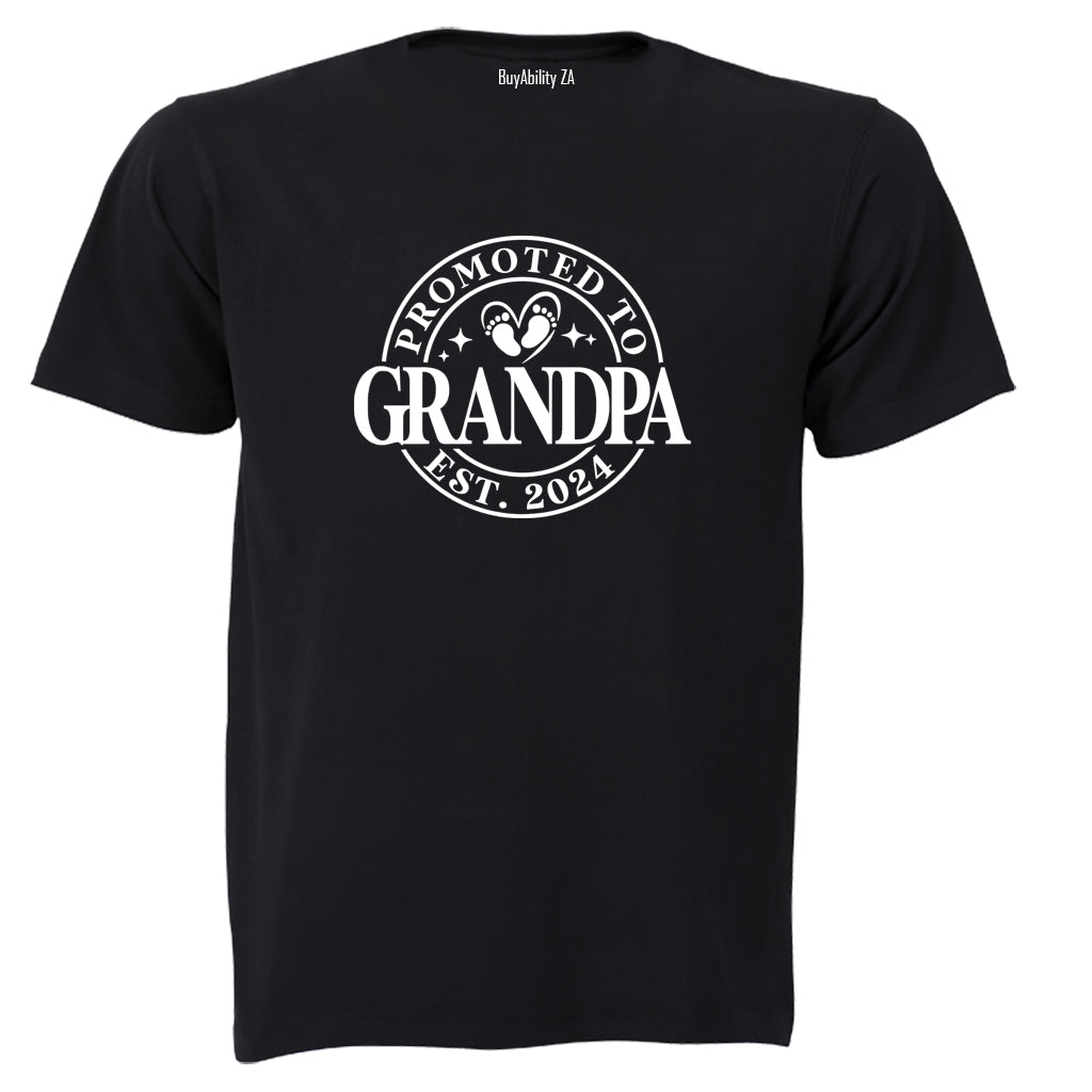 Promoted to Grandpa 2024 - Adults - T-Shirt
