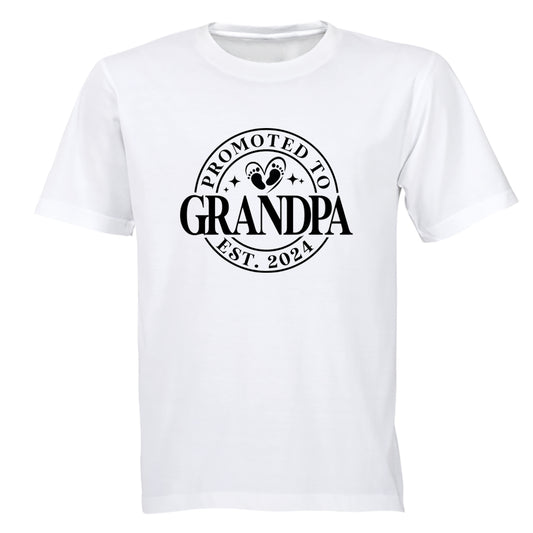 Promoted to Grandpa 2024 - Adults - T-Shirt - BuyAbility South Africa