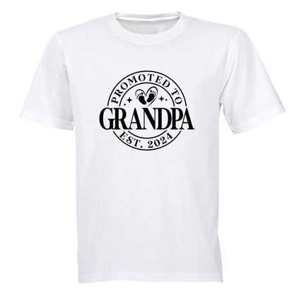 Promoted to Grandpa 2024 - Adults - T-Shirt - BuyAbility South Africa