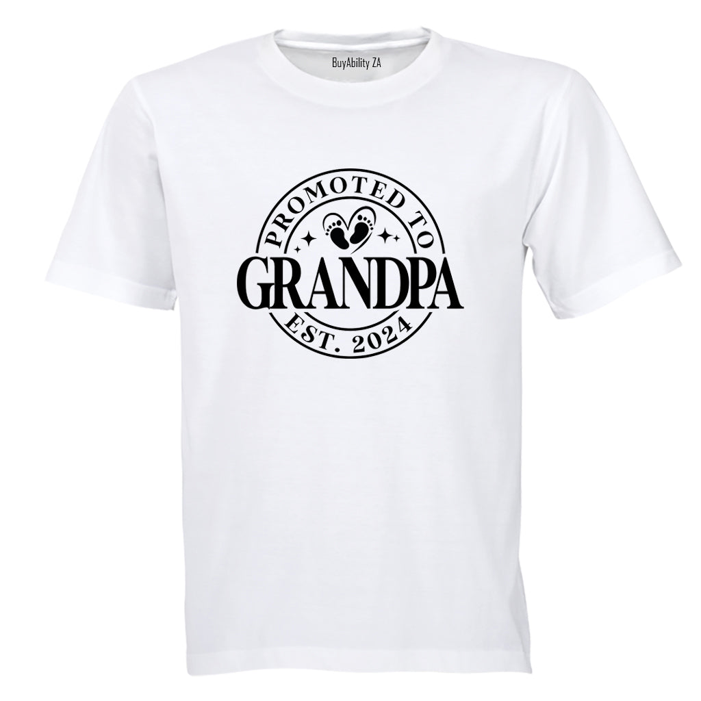 Promoted to Grandpa 2024 - Adults - T-Shirt
