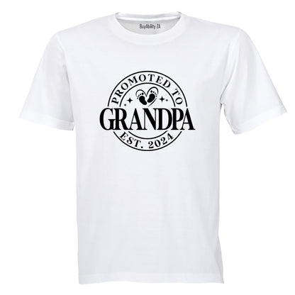 Promoted to Grandpa 2024 - Adults - T-Shirt