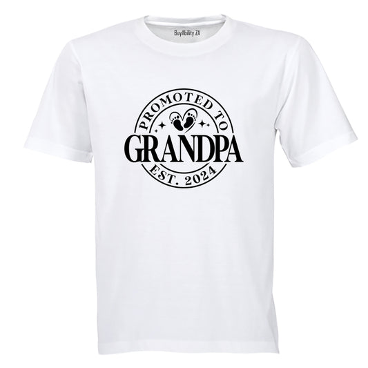 Promoted to Grandpa 2024 - Adults - T-Shirt