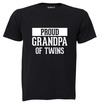 Grandpa of the Twins - Adults - T-Shirt