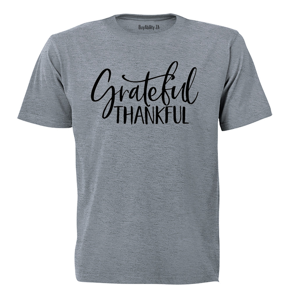 Grateful. Thankful - Adults - T-Shirt - BuyAbility South Africa