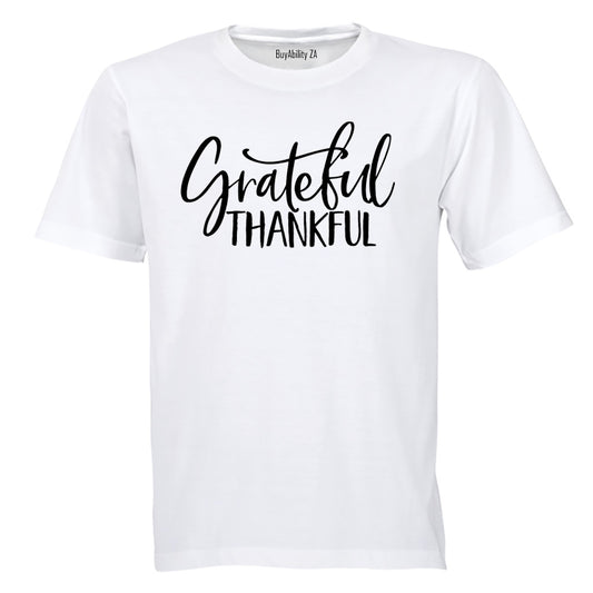 Grateful. Thankful - Adults - T-Shirt - BuyAbility South Africa