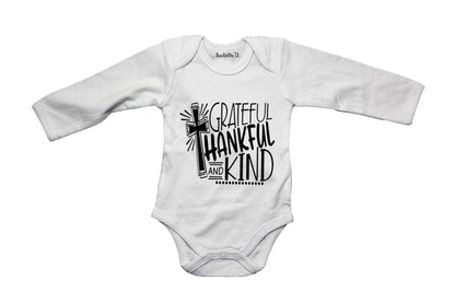 Grateful. Thankful. Kind. - Baby Grow