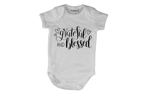 Grateful and Blessed - Baby Grow