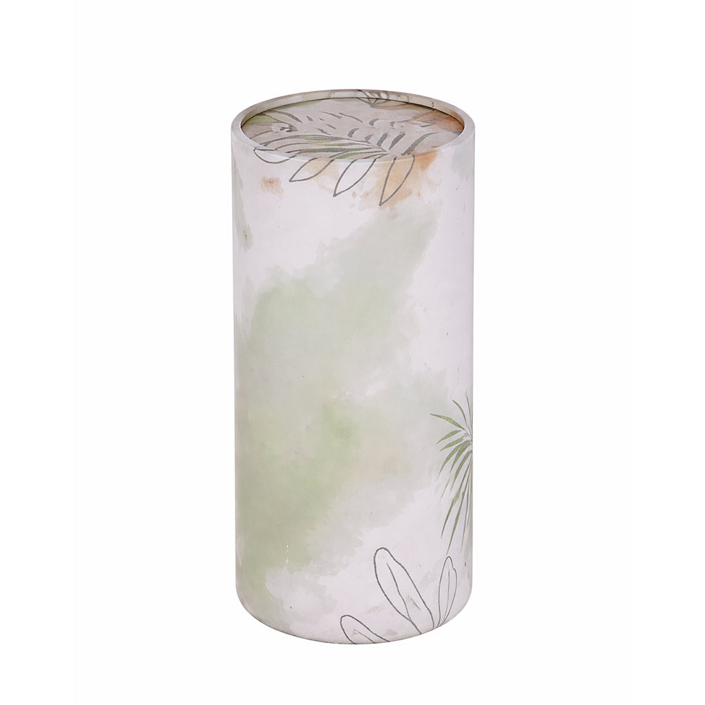 Marble Botanical Cylindrical Tissue Box - BuyAbility